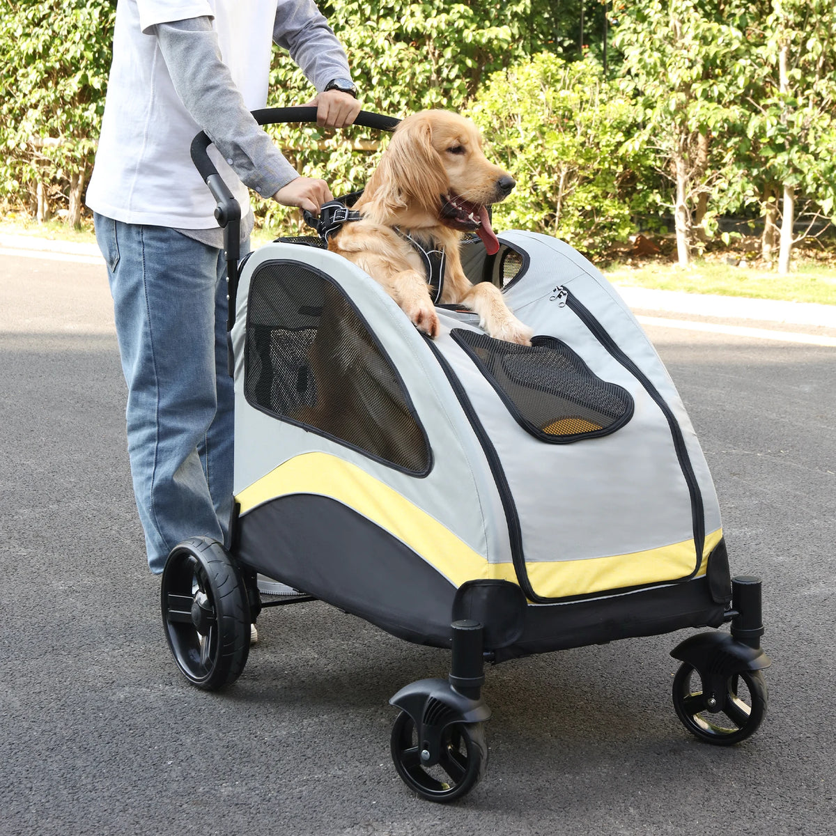 Pet Stroller -good for old or injury dog, 3 sizes, Portable ,Breathable & Foldable