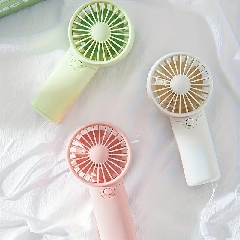 Cute Mini Fan Portable Handheld Fan Lightweight Handy Fan Pocket Low Noise Small Electric Fan for Student Gift Outdoor Fan 2025