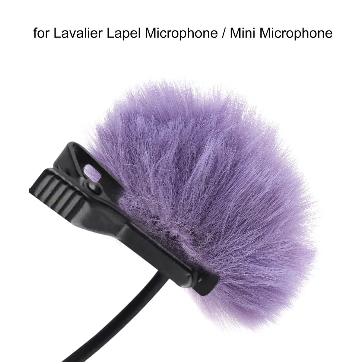 1 Piece Wind Muff Outdoor Furry Windscreen for Lavalier Lapel Microphone / Mini Microphones, Lavalier Microphone Windshield-ADS1506