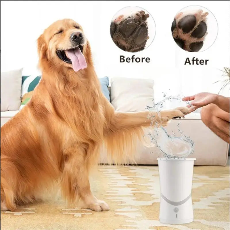 Automatic Pet Foot Paw Washer Dog Paw Cleaner Electric Paw Massager USB Charging for Small Medium Dogs Pet Foot Washer Cup