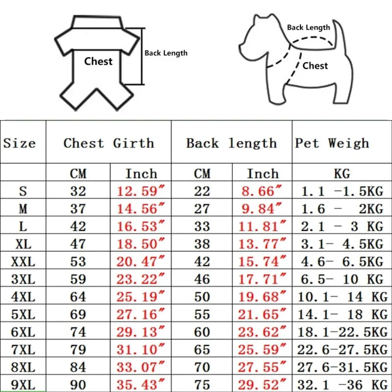 Solid Dog Jacket Hoodie Sweatshirt – Pet Coat for Small, Medium & Large Dogs (S-9XL)