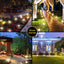 10-in-1 solar floor lamp outdoor waterproof solar garden lamp walkway, driveway decorative landscape lighting