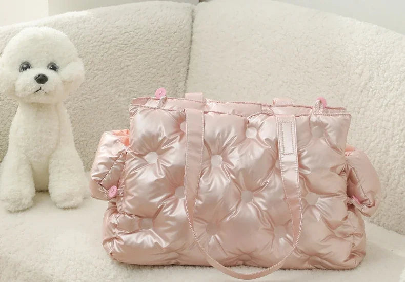Travel Cat Dog Bag Waterproof Soft and Comfortable Dog Car Seat Cover Single Shoulder Bubble Bag for Pet Dog Cat Easy Travel