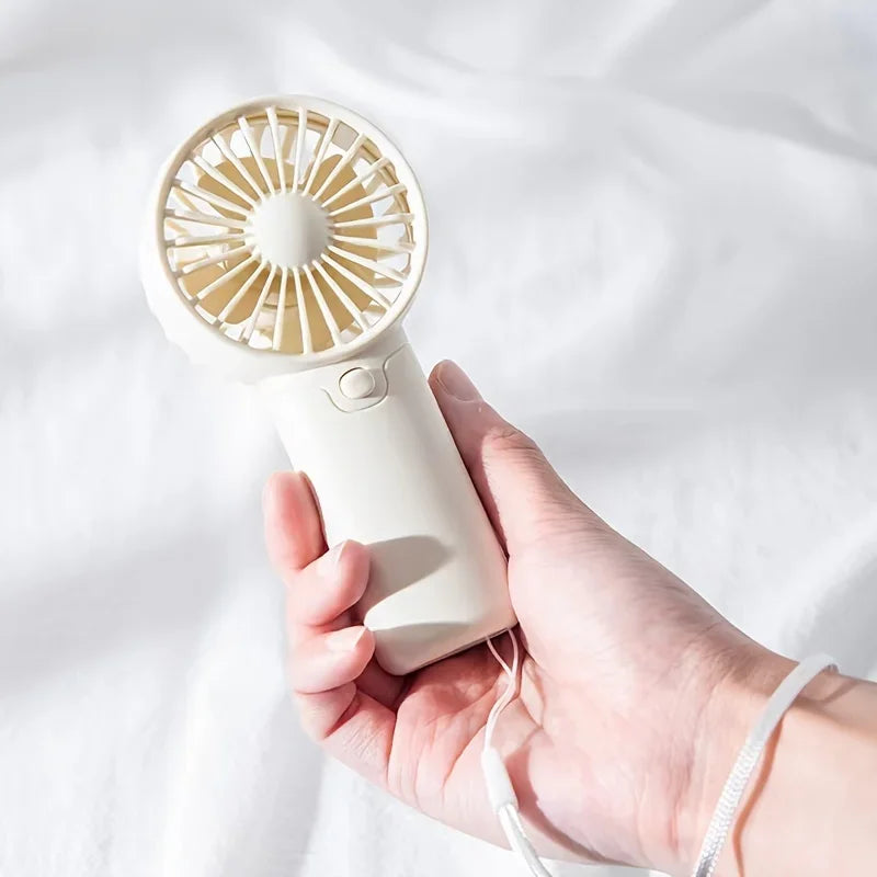 Cute Mini Fan Portable Handheld Fan Lightweight Handy Fan Pocket Low Noise Small Electric Fan for Student Gift Outdoor Fan 2025