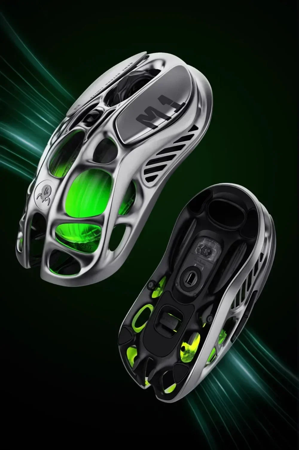 Gravastar M1/M2/Mercury X Pro Mouse Wireless Three Mode Magnesium Alloy Lightweight RGB Hollow Customized E-sports Gamer Mice