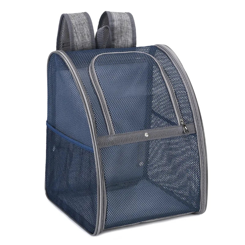 Mesh Breathable Double Shoulder Pet Backpack