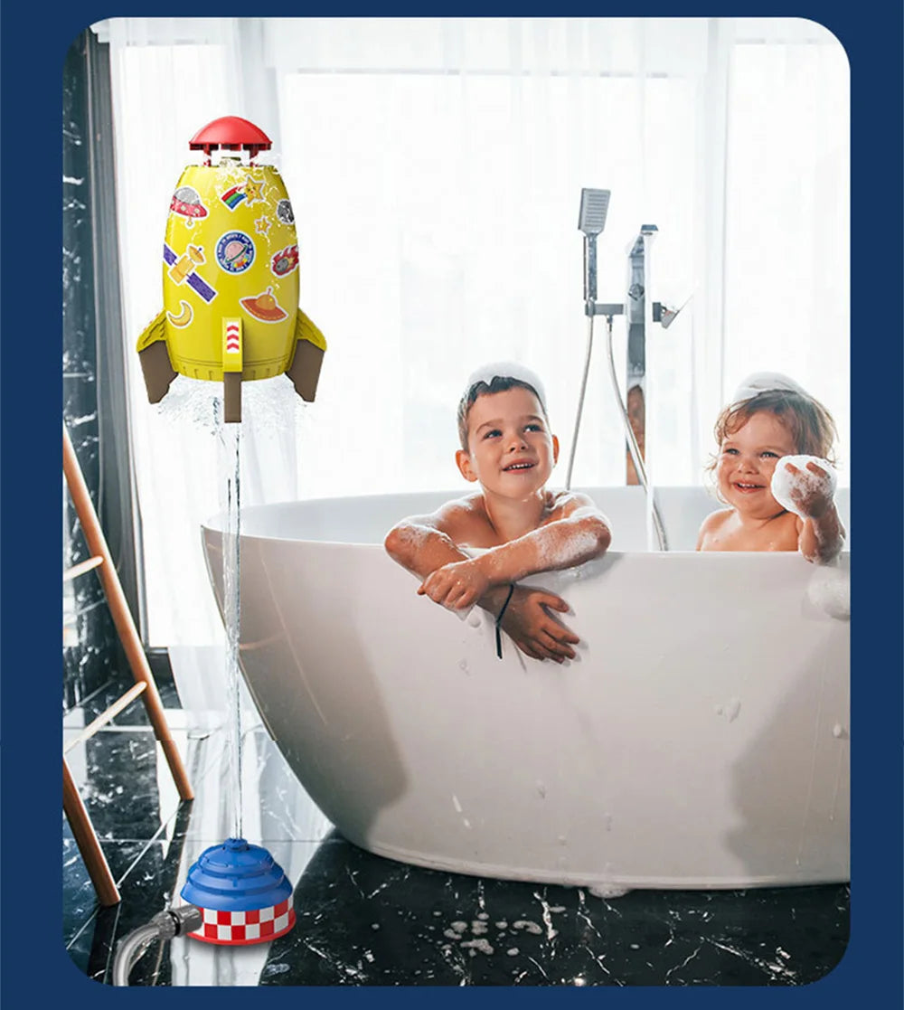 Rocket Sprinkler Toy – Rotating Flying Water Spray Launcher Outdoor Sprinkler Rocket Children's Water Play Tools
