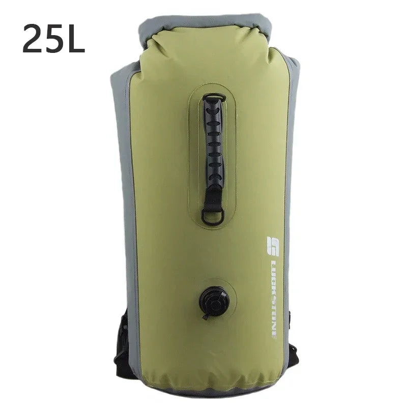 25L 35L 60L Waterproof Swimming Bag 2023 Inflatable Snorkeling Rafting Drifting Diving Dry Bag Backpack Stuff Sack