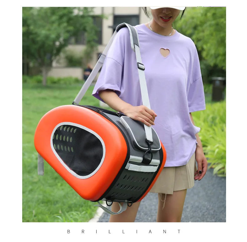 Outdoor Travel Tugboat Draw-Bar Pet Bag - Can be Used as a Pull Bag, Backpack, or Side Bag