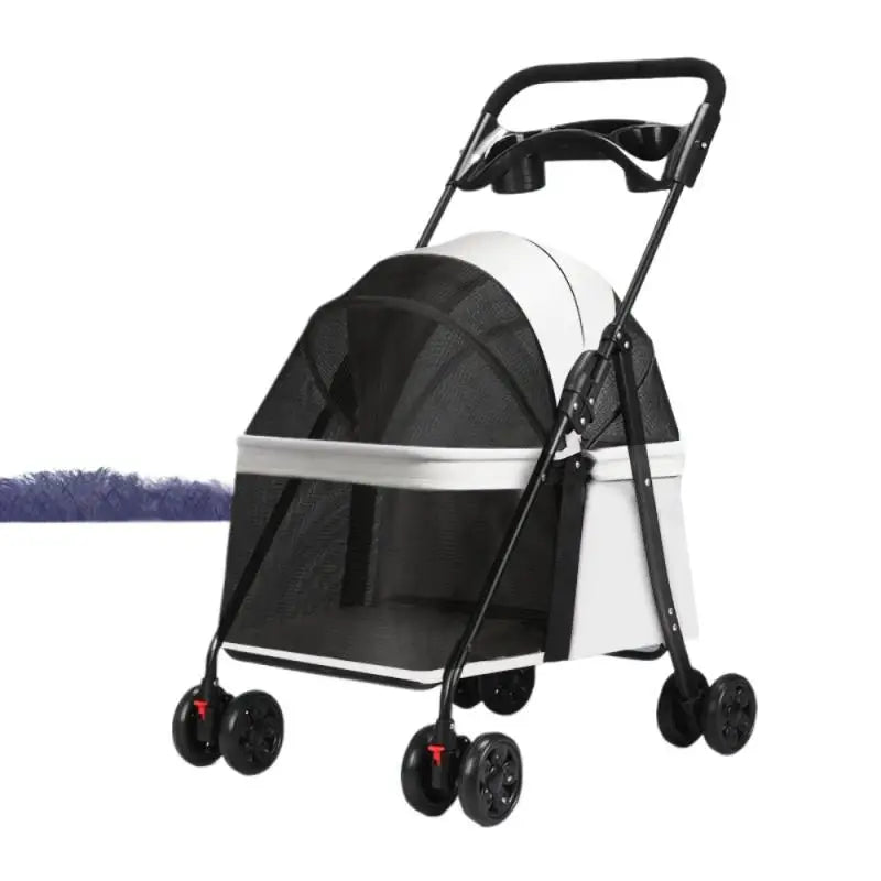 Foldable Pet Stroller - Perfect for Small Dogs, & Puppies