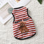 Pets Summer Prints Vests Dog Clothes Little Bear Dog Pattern Pet T-shirts Breathable Sleeveless Puppy Costume Dog Pet Shirts