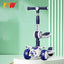 For 2-8 Years Children Cycling Kick Scooter With Seat And Pusher Flash Wheels Board Adjustable Height Kid Foot Pedal Scooters