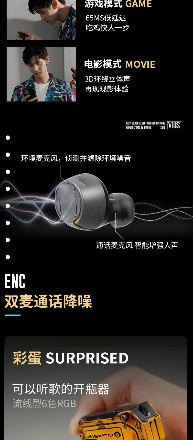 Headphones Wireless Bluetooth Pro P7 P9 Bluetooth Headphones TWS Dual Stereo Headphones Hearing Aid Noise Reduction