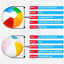 PVC Inflatable Beach Ball Swimming Pool Toy 40cm Big Rainbow Beach Ball 30cm Colourful Inflatable Pool Ball Kids