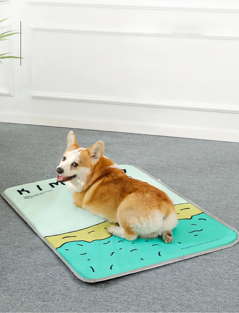 MADDEN Summer Cooling Pet Beds for Dogs Durable Scratch Resistant Waterproof Breathable Cat Mat Pad Sofa Pet Supplies