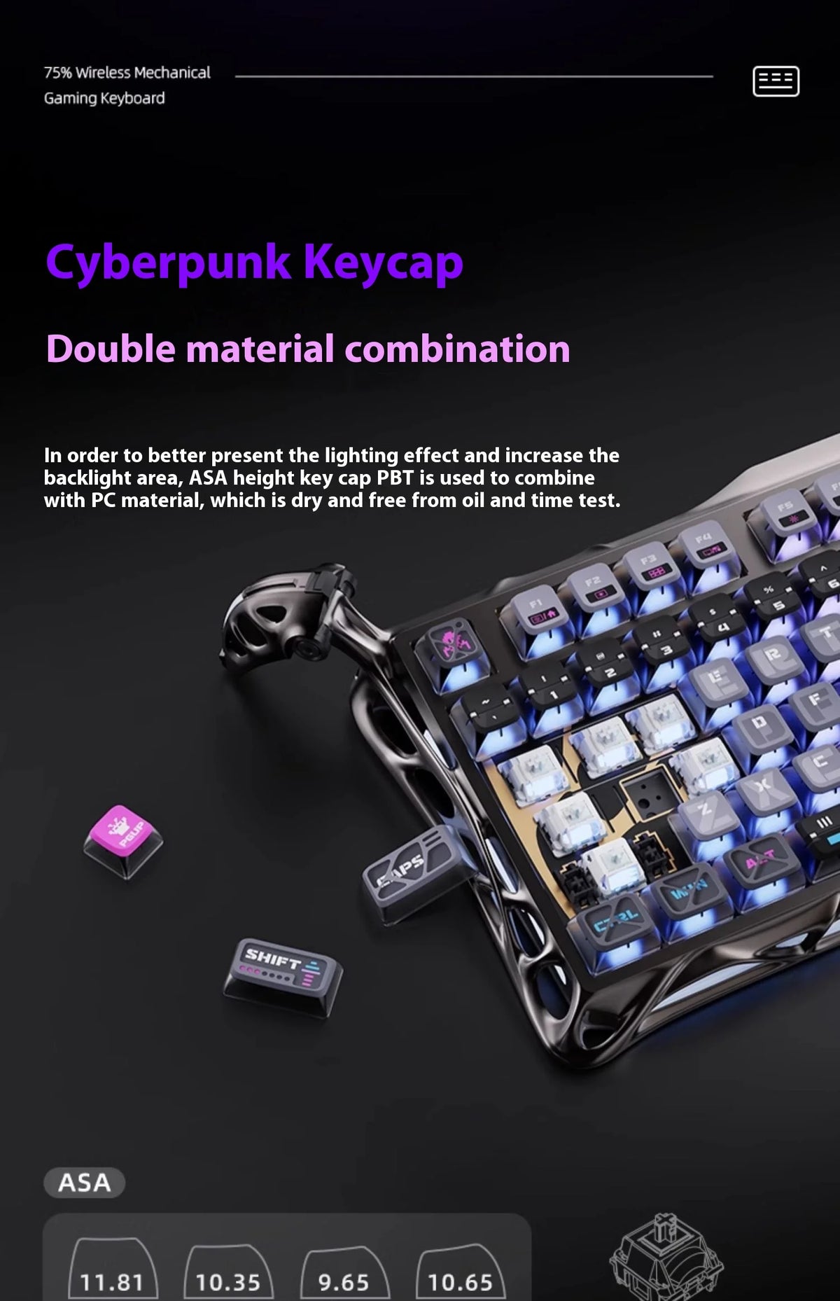 Gravity Planet Cocoon Breaking 75k1pro Mechanical Keyboard Competition Blog Manufacturing Aluminum Alloy Wireless Gaming Mouse