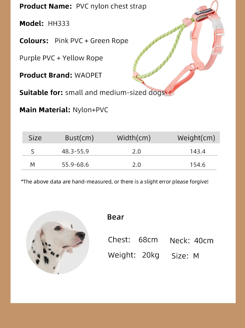 Pet Supplies Dog Collar For Small and Medium Dog Walking Sugar Color Series Cute style PVC Webbing Collar Leashes Set 2024 New
