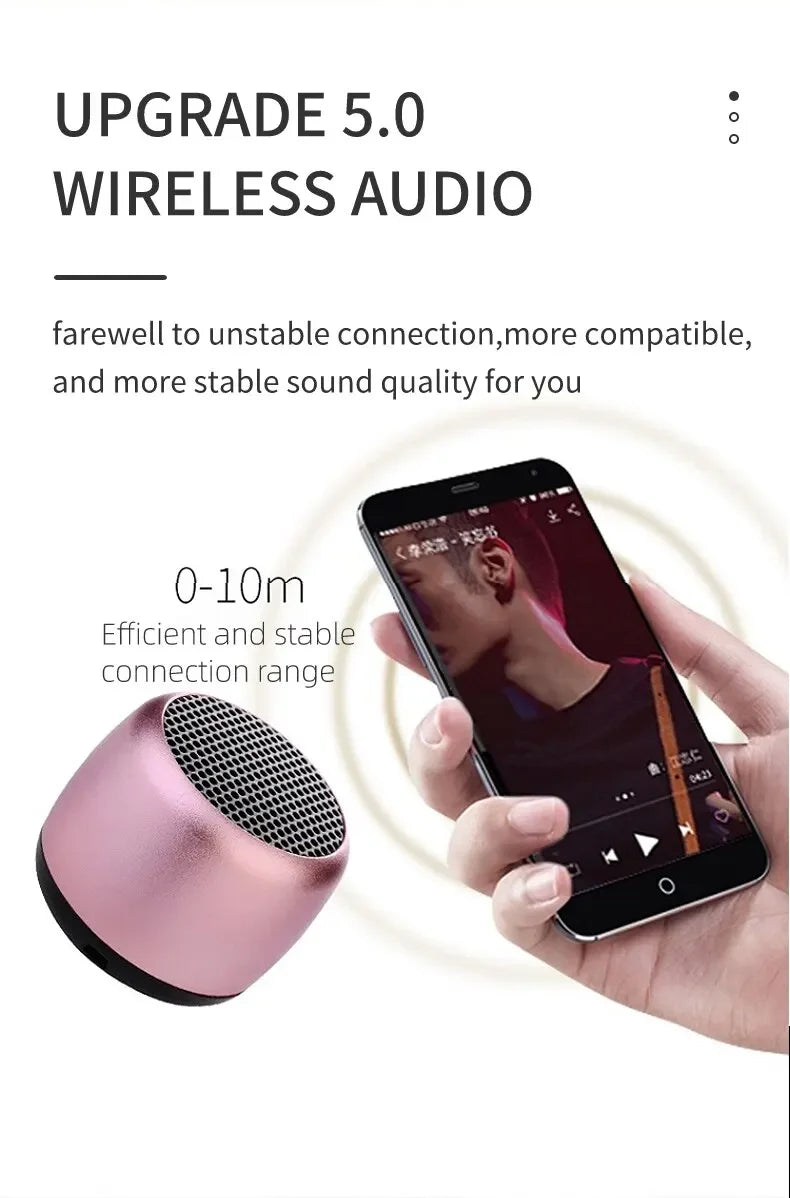 Portable Speaker, Experience Superior Sound with the Bluetooth M1 Portable Speaker: Mini Outdoor Subwoofer with Stereo Surround, USB Audio Player, and Built-in Microphone- DSAE0.A05ES-18002