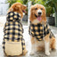 Reversible Plaid Dog Winter Coat - Cold Weather Vest for Small, Medium & Large Dogs