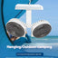 2024 New Multi-Function Double-Head Shaking Fan 4-Gears Adjustable High-Definition Digital Display Night Lights Portable Fan