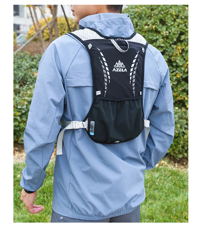 Outdoor Trail Running Backpack Ultralight Women Men Running Race Hydration Vest Marathon Bicycle Bag for Marathon Hiking Cycling