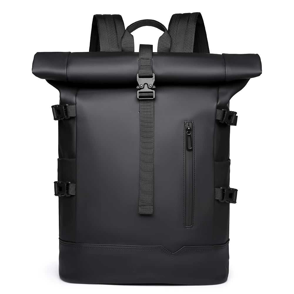 Waterproof Durable Outdoor Backpack Roll Top Fashion Casual Backpack for Hiking Travel Men Women Daily Commute