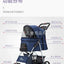 Pet Stroller with Sunroof -Foldable, lightweight, Single Handed, size S M L
