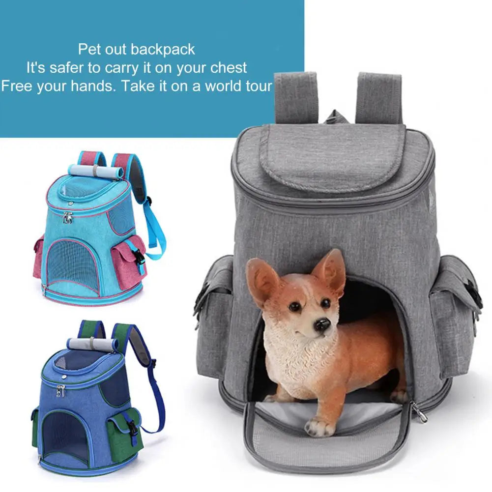 Stylish Pet Carrier Backpack - Anti-Scratch Outdoor Bag