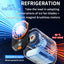 Waist-hanging Fan 100-level Adjustable Portable Waist-clip Outdoor Construction Site Cool Down USB Charging Mini Neck Fan