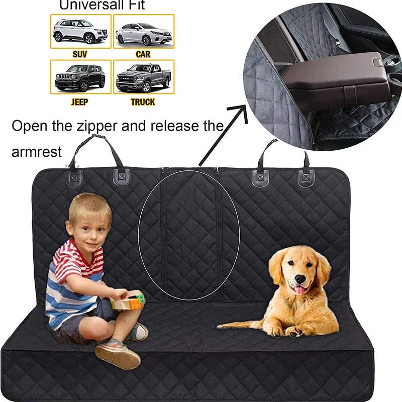 Dog Car Seat Cover Waterproof Pet Travel Dog Carrier Hammock Car Rear Back Seat Protector Mat Safety Carrier For Dogs Safety Pad