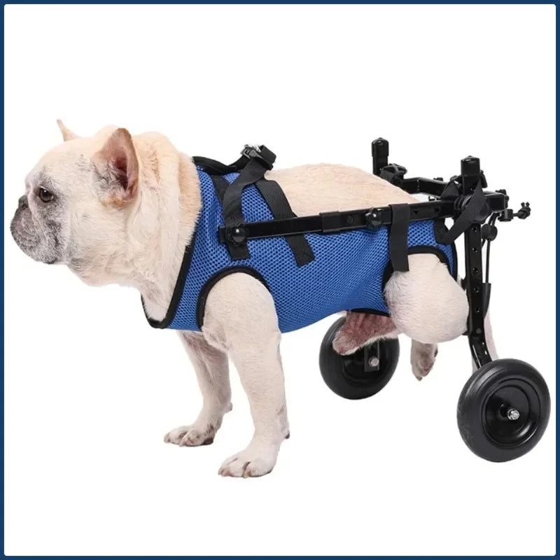 New 1pcs Pet Wheelchair Cart Adjustable Pet Mobility Aids with Wheels Disabled Cat Dog Rehabilitation Walking Mobility Aid Troll