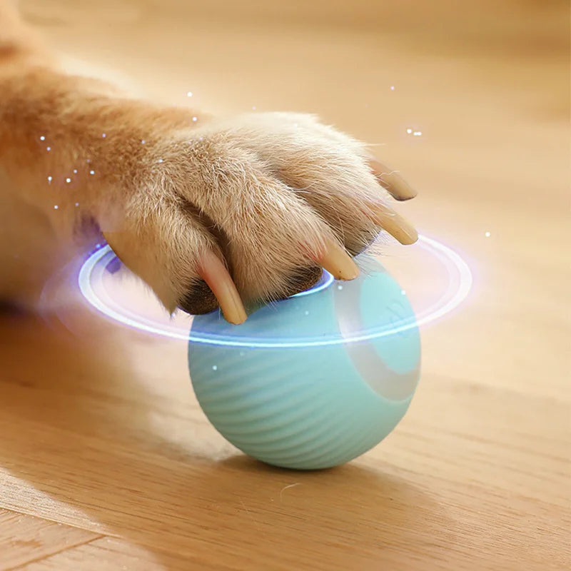 2023 NEW Electric Dog Toys Smart Puppy Ball Toys For Cat Small Dogs Funny Auto Rolling Ball Self-moving Puppy Games Toys Pe