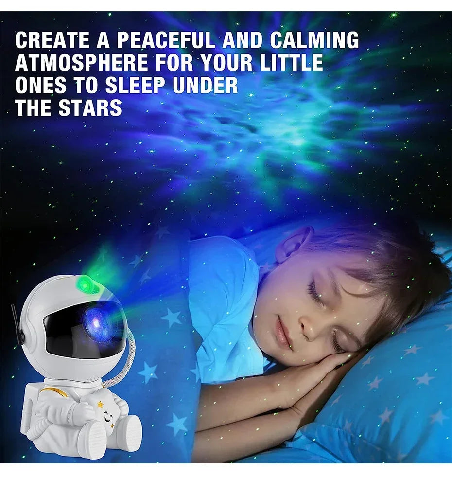 Astronaut Sky Projection Light Full of Stars Atmosphere Light Small Night Light Astronaut Decoration Nebula Light
