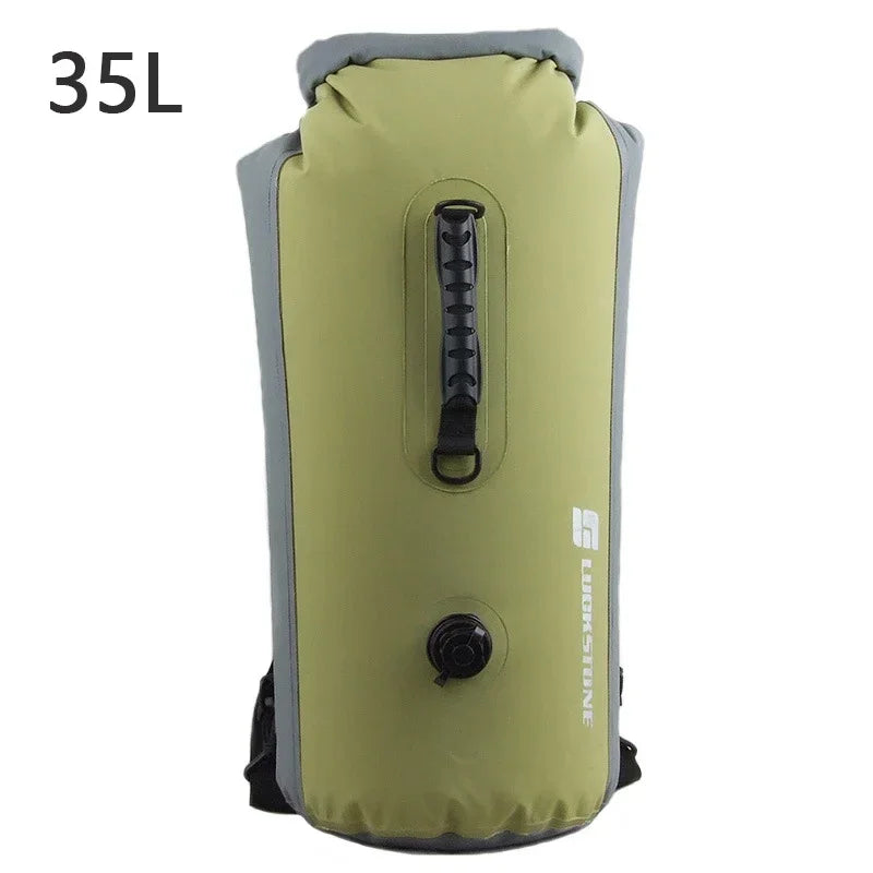 25L 35L 60L Waterproof Swimming Bag 2023 Inflatable Snorkeling Rafting Drifting Diving Dry Bag Backpack Stuff Sack