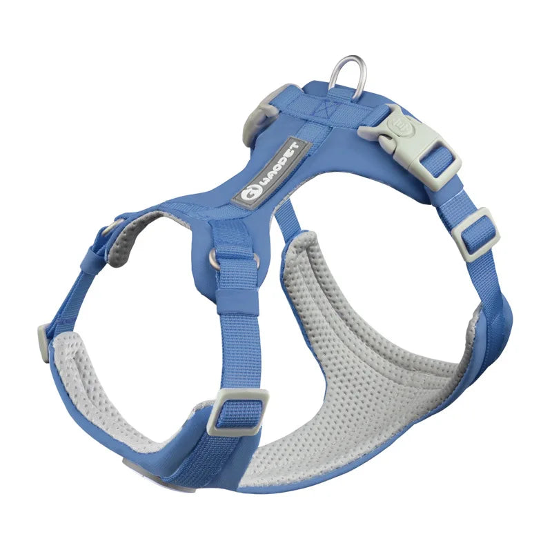 Makaron Series Dog Harness Leash Outdoor Walk Adjustable Pet Chest Strap Breathable Lightweight Pet Harness for Small Medium Dog
