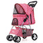 Pet Stroller with Sunroof -Foldable, lightweight, Single Handed, size S M L
