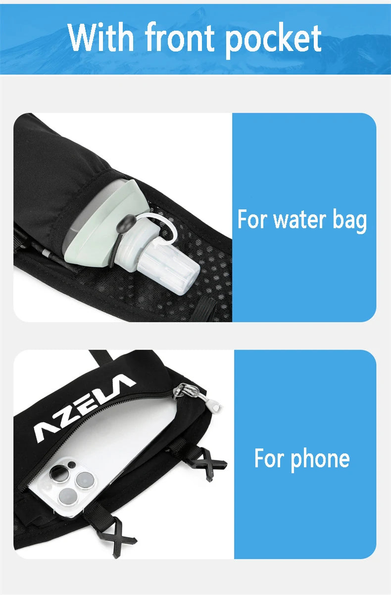 Outdoor Trail Running Ultralight Backpack Hydration Jogging Vest Men Breathable Marathon Bicycle Bag Water Bottle 250ML/1.5L