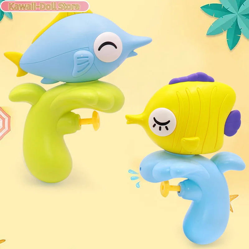 Portable Handheld Fish Spray Toy Summer Outdoor Beach Water Squirter Swimming Pool Fight Toy For Boy Girl Gift