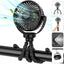 Portable USB Rechargeable Fan with Tripod Clip, Mini Stroller Fan for Baby,Summer Air Cooler,Handheld Hanging Desk,for Camping