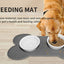 Dog Food Mat Anti-Slip Silicone Thicker Pet Placemat Waterproof Feeder Pad with Raised Edge Puppy  Feeding Mats