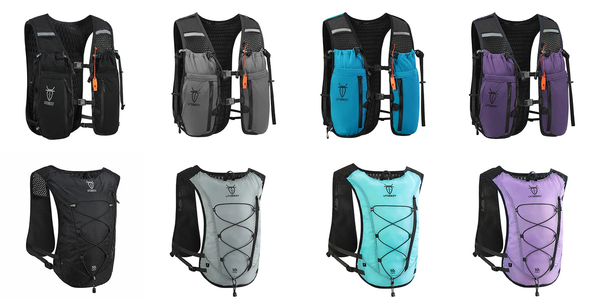 UTOBEST Trail Running Backpack 10L Ultra Lightweight Hydration Vest with 2L Water Bladder for Outdoor Hiking Cycling Marathon