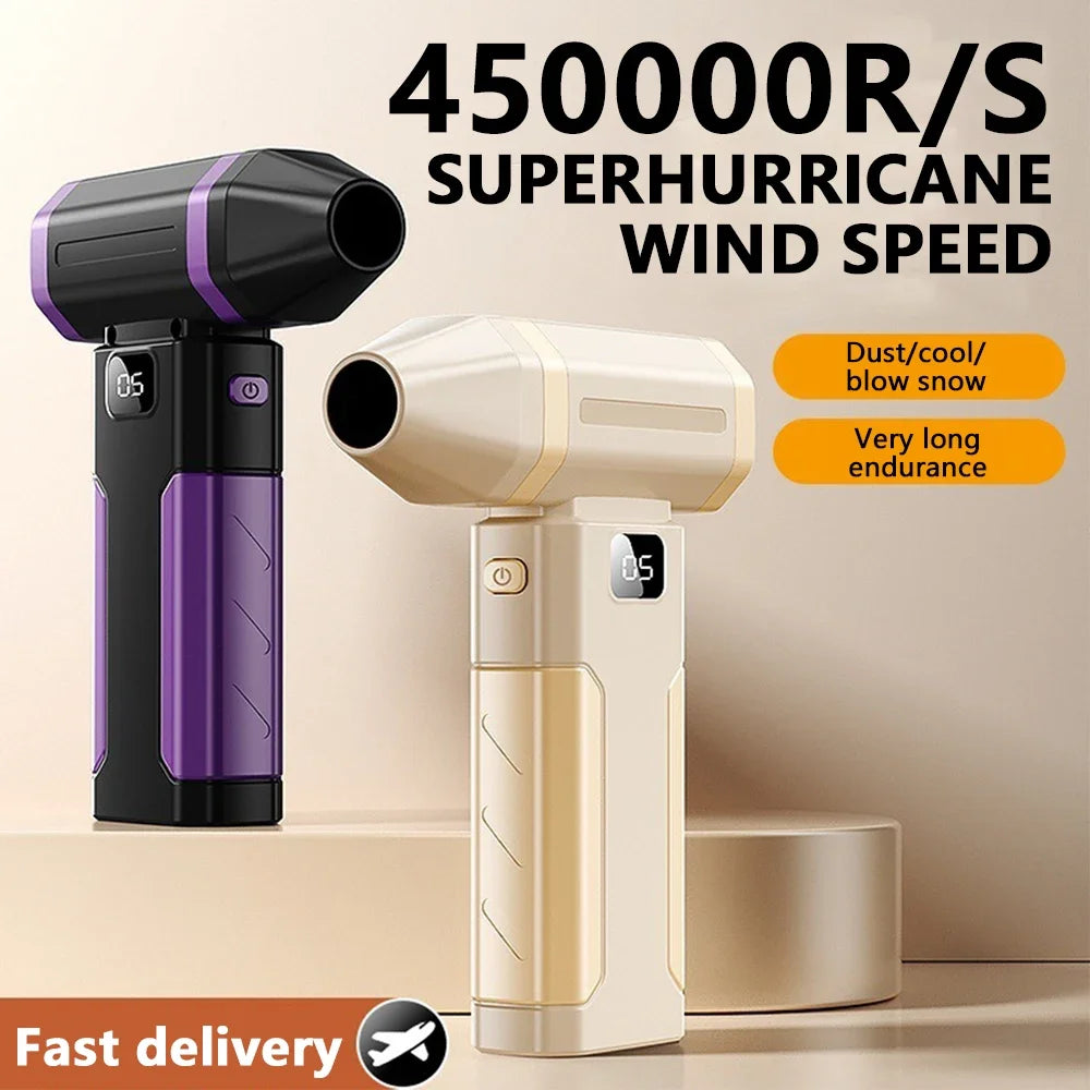 Xiaomi 450000RPM Powerful Air Blower Turbo Jet Fan High Speed Turbo Violent Fan Brushless Motor Handheld Duct Fan PC Clean Tool