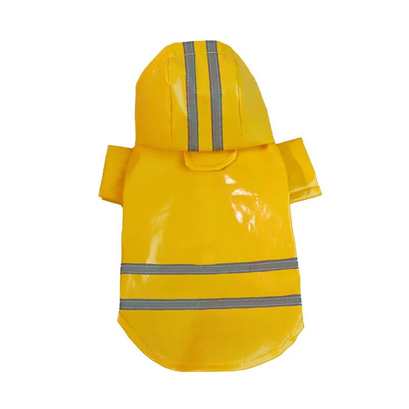 Dog Raincoat Pet Waterproof Clothes Reflective Puppy Raincoats Chihuahua Rainjacket Bulldog Cape Poncho Costume Dogs Rainwear