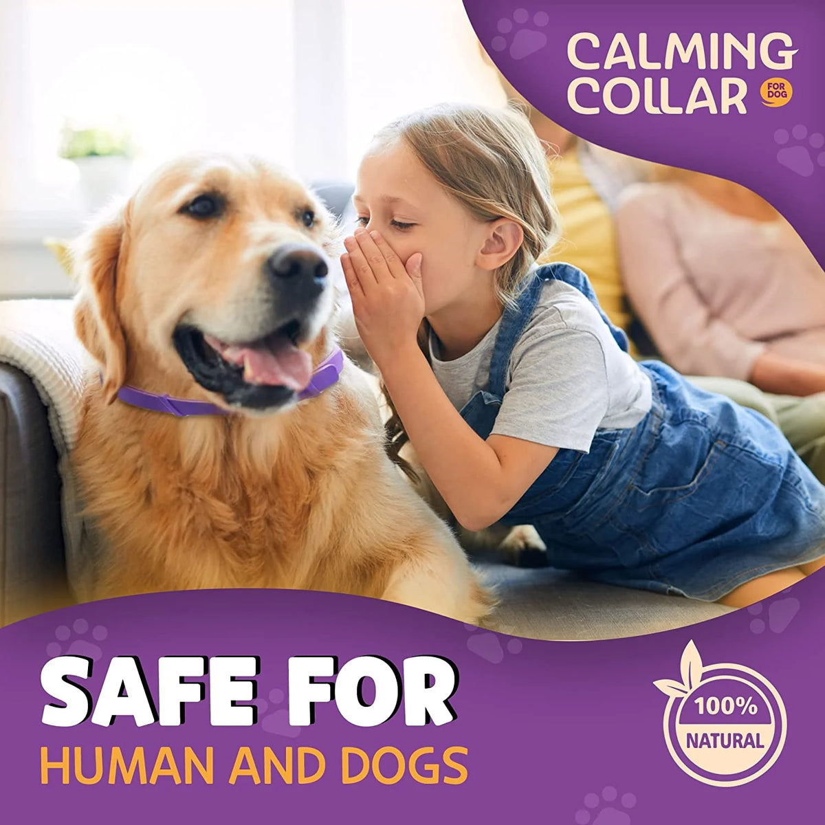 Pet Calm Collar Cat Dog Soothe Collar Adjustable Neck Strap Relieve Anxiety Remove Restlessness Protection Relax Pet Supplies