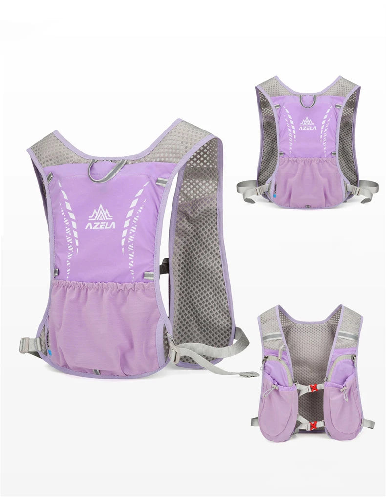Outdoor Trail Running Backpack Ultralight Women Men Running Race Hydration Vest Marathon Bicycle Bag for Marathon Hiking Cycling
