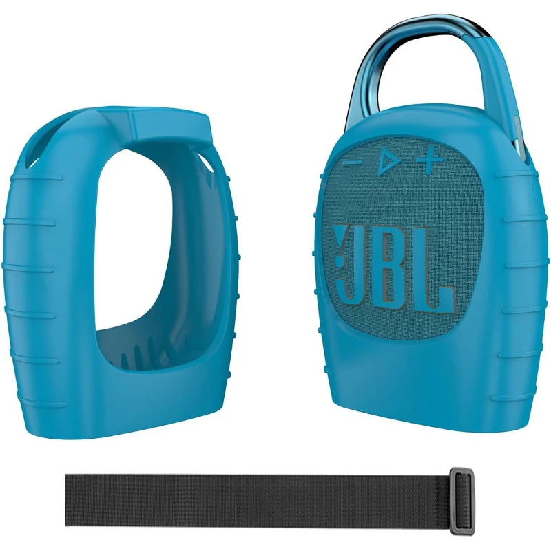 ZOPRORE Silicone Protective Carrying Case for JBL Clip 5 Portable Bluetooth Speaker Stand Up Cover Pouch for JBL Clip5 Speaker