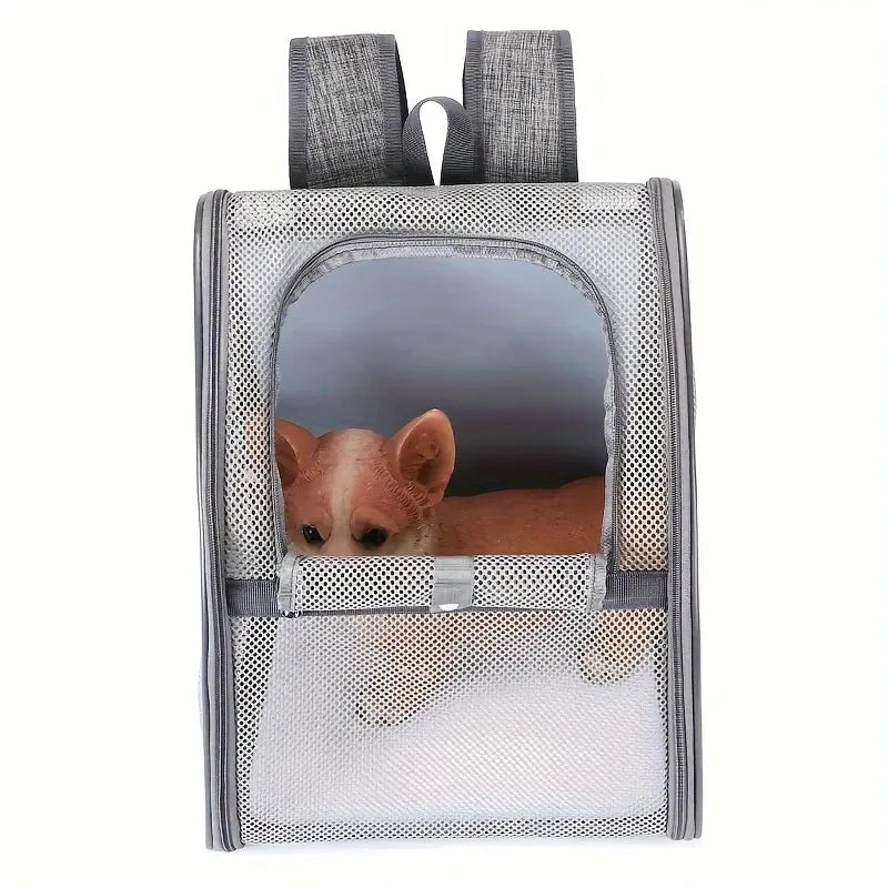 Mesh Breathable Double Shoulder Pet Backpack