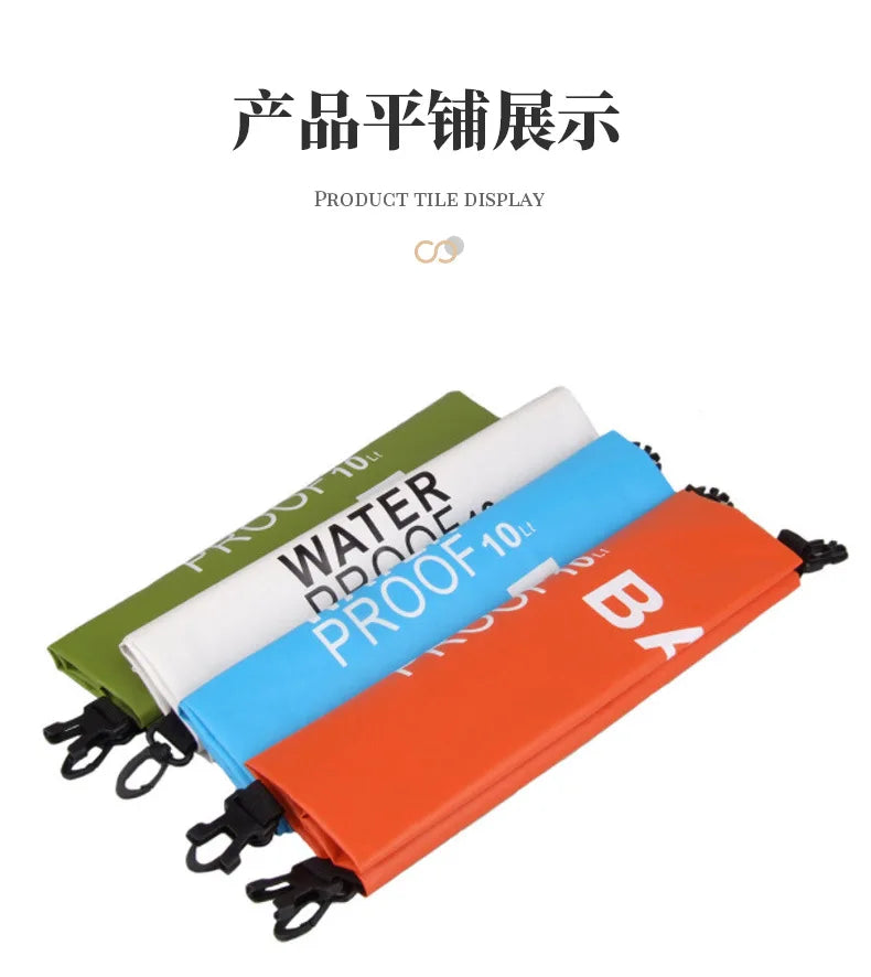 2L/5L/10L/15L Drifting PVC Mesh Bags Lightweight Waterproof Phone Pouch Floating Boating Kayaking Camping Bags Outdoor Swimming