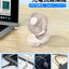 Eary Portable Clip On Fan With 2000 mAh Battery 3 Speed Wind 360° Rotate Lightweight Quiet Fan Air Cooling Fan For Outdoor Home