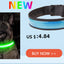 LED Glowing Dog Collar Adjustable Flashing Rechargea Luminous Collar Night Anti-Lost Dog Light HarnessFor Small Dog Pet Products